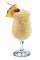 The SoColada is a yellow drink made from Southern Comfort, coconut milk, guava juice, peach schnapps and pineapple, and served in a chilled hurricane glass.