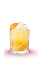 The Songbird is an orange colored cocktail made from Mandarine Napoleon, lemon juice, orange juice and ginger beer, and served over ice in a rocks glass.