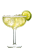 The Southern Margarita is made from Southern Comfort Lime and sweet & sour mix, and served in a chilled margarita glass.