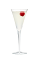 The Sparkling Pomegranate cocktail is made from Smirnoff Sorbet Raspberry Pomegranate vodka, lemon juice, simple syrup and prosecco or champagne, and served in a chilled champagne glass.