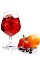 The Superfruit Sangria cocktail is a red colored drink recipe made form VeeV acai spirit, red wine, strawberry puree, cranberry juice and fresh seasonal fruit, and served over ice in a wine glass.