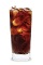 The Tall Dark and Handsome is a brown drink made form butterscotch schnapps, dark creme de cacao, vanilla liqueur, vodka, cola and chocolate syrup, and served over ice in a highball glass.