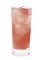 The Tropical Apple Punch is a peach colored drink made from coconut schnapps, sour apple schnapps, cranberry juice and orange juice, and served over ice in a highball glass.