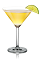 The Tropix Breeze is a yellow colored cocktail recipe made from Tropix liqueur, SKYY vodka, pineapple juice and lime, and served in a chilled cocktail glass.