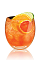 The Tropix Sangria is a refreshing change to the traditional Sangria drink recipe. An orange colored cocktail made from Tropix liqueur, Moscato wine, orange and lime, and served over ice in a rocks glass.