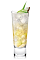 The Tropix Sun is a tropical cocktail recipe made from Tropix liqueur and lemon-lime soda, and served over ice in a Collins glass.