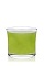 The Younger Spice is a green drink made from Patron tequila, lime juice, simple syrup, jalapeno pepper and green chartreuse, and served in a rocks glass.