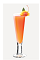 The Orange Pastry is an orange colored dessert drink made from Burnett's maple syrup vodka, whipped cream vodka, grenadine and orange juice, and served over ice in a sling glass.