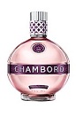 Chambord Flavored Vodka is a mix of Chambord Raspberry Liqueur and vodka. Made from raspberries and blackberries soaked in honey, cognac, Moroccan citrus and Madagascar vanilla. The drink itself is pink, and comes in a spherical bottle.